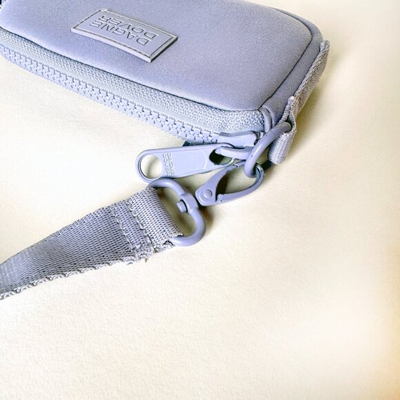 Dagne Dover Mara Neoprene Lilac Phone Sling Crossbody Bag Air Mesh Slip Pocket - Picture 11 of 13